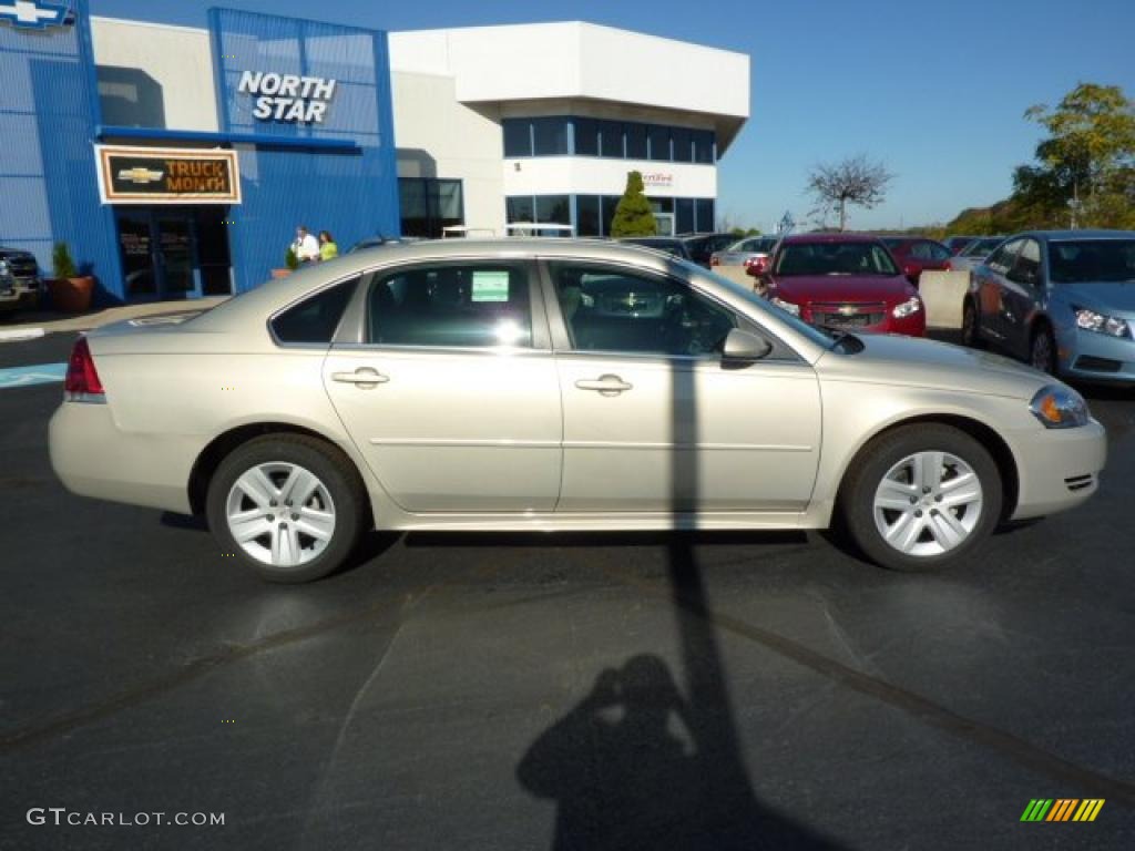 2011 Impala LS - Gold Mist Metallic / Ebony photo #11