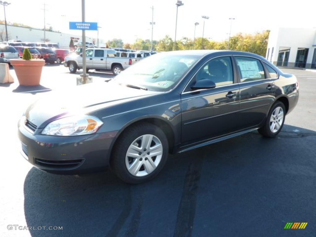 2011 Impala LS - Cyber Gray Metallic / Ebony photo #3