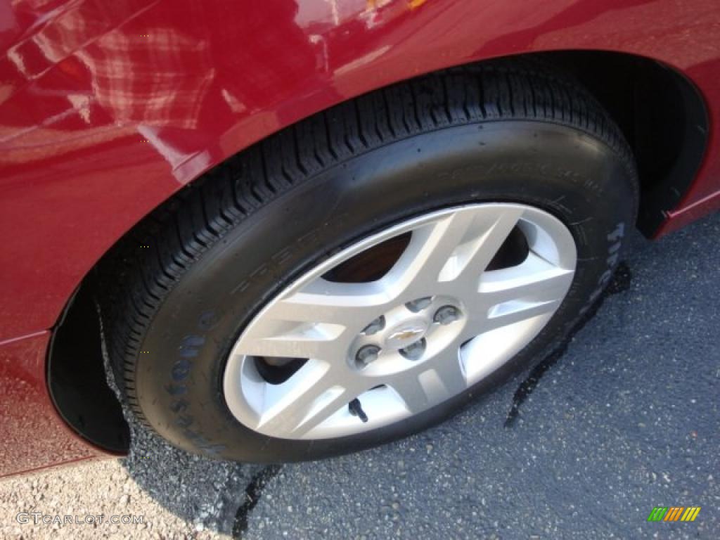 2007 Malibu LT Sedan - Sport Red Metallic / Titanium Gray photo #9