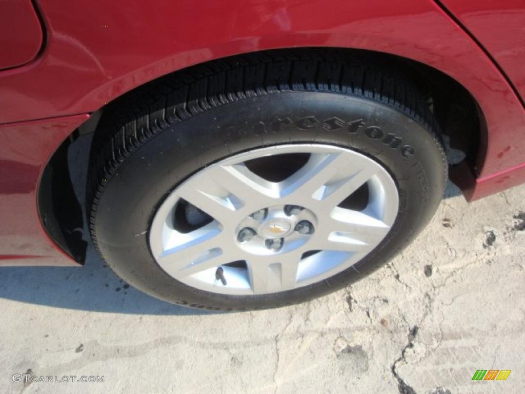 2007 Malibu LT Sedan - Sport Red Metallic / Titanium Gray photo #11