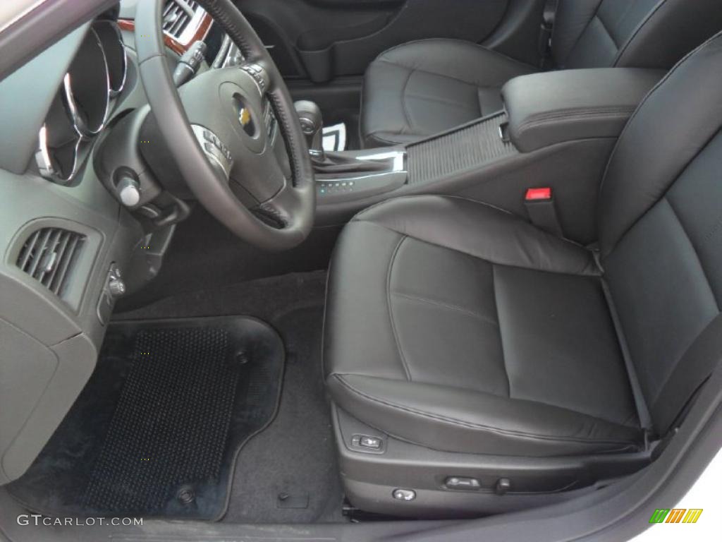 Ebony Interior 2011 Chevrolet Malibu LTZ Photo #37966792