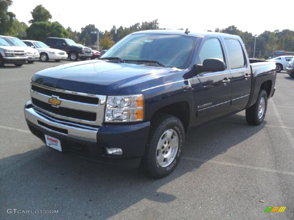 2010 Silverado 1500 LT Crew Cab 4x4 - Imperial Blue Metallic / Ebony photo #1