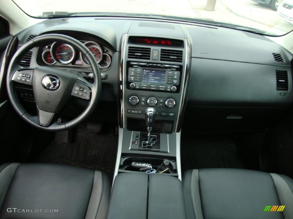 2010 Mazda CX-9 Grand Touring AWD Black Dashboard Photo #37968292