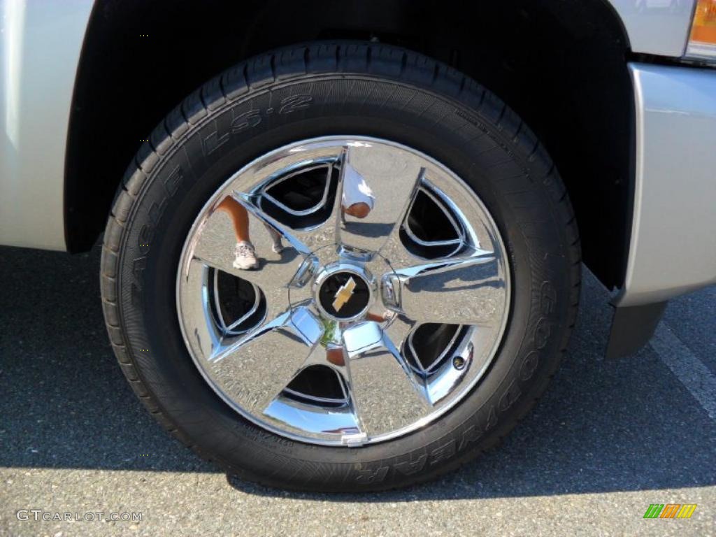 2010 Silverado 1500 LT Crew Cab - Sheer Silver Metallic / Ebony photo #23