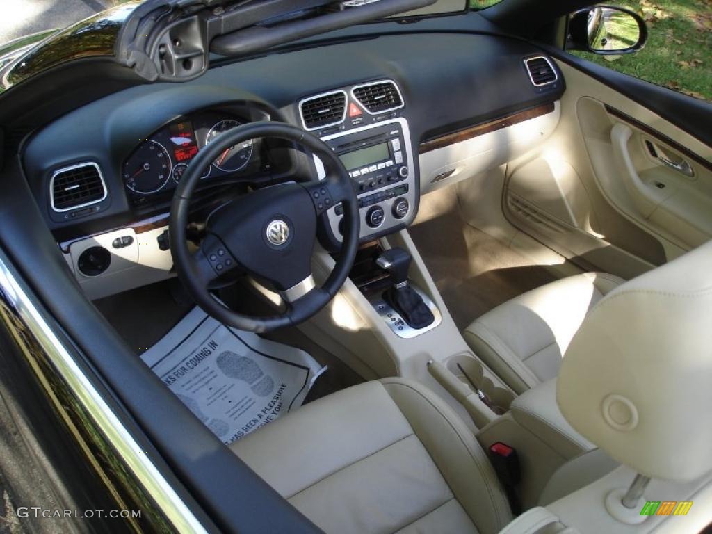 Cornsilk Beige Interior 2007 Volkswagen Eos 2.0T Photo #37968636