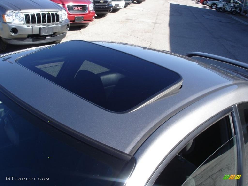 2005 Civic EX Coupe - Magnesium Metallic / Black photo #6