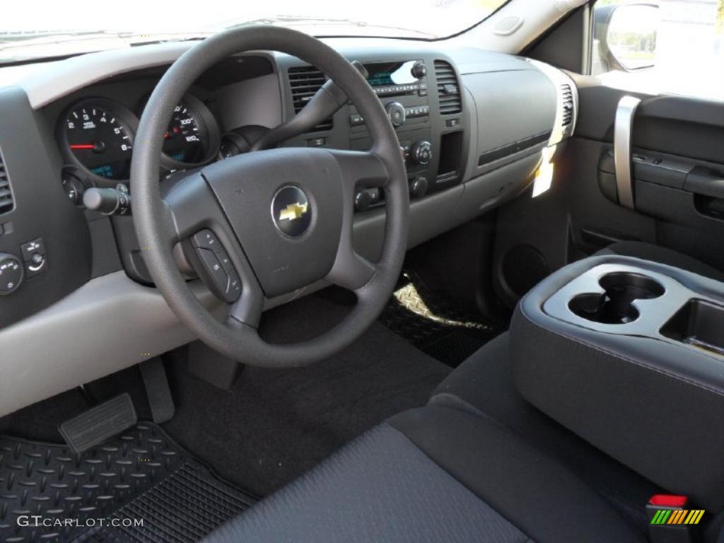 Dark Titanium Interior 2011 Chevrolet Silverado 1500 LS Crew Cab Photo #37969284