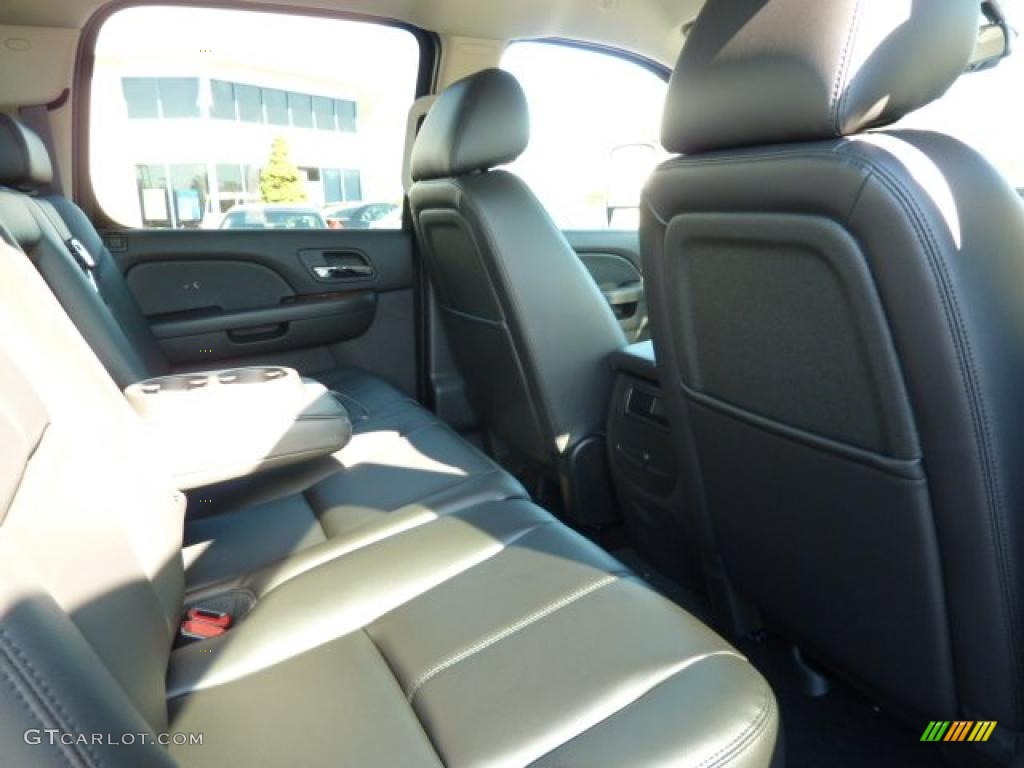 Ebony Interior 2011 Chevrolet Silverado 3500HD LTZ Crew Cab 4x4 Dually Photo #37969528