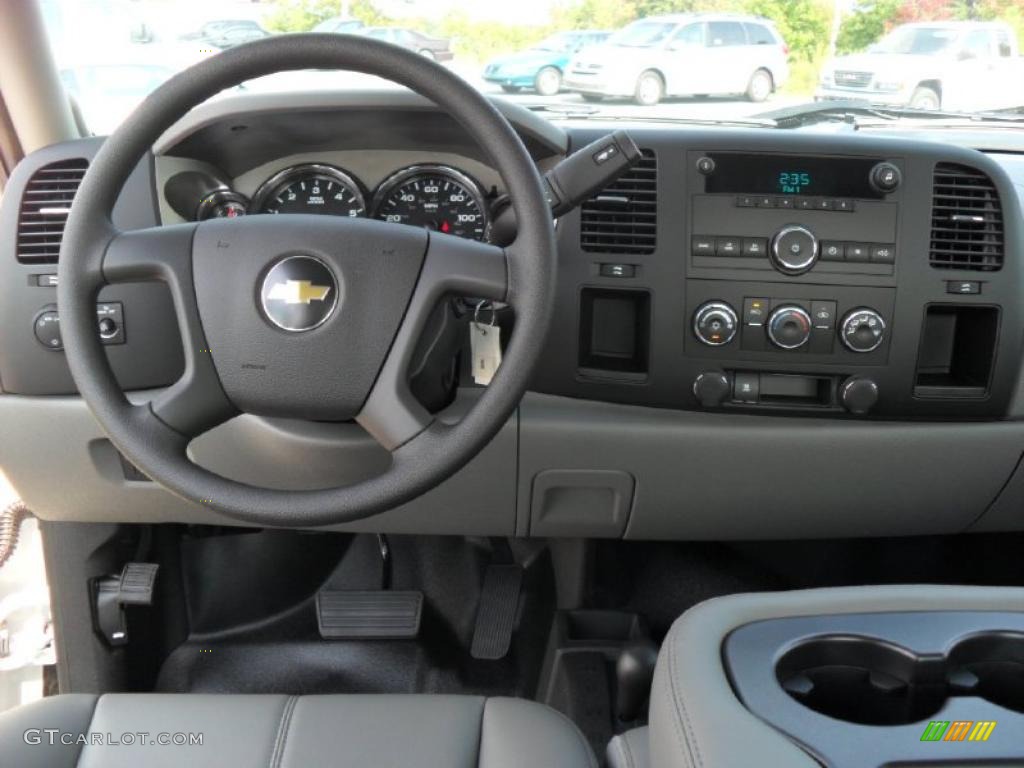 2011 Chevrolet Silverado 2500HD Extended Cab 4x4 Dark Titanium Dashboard Photo #37970336