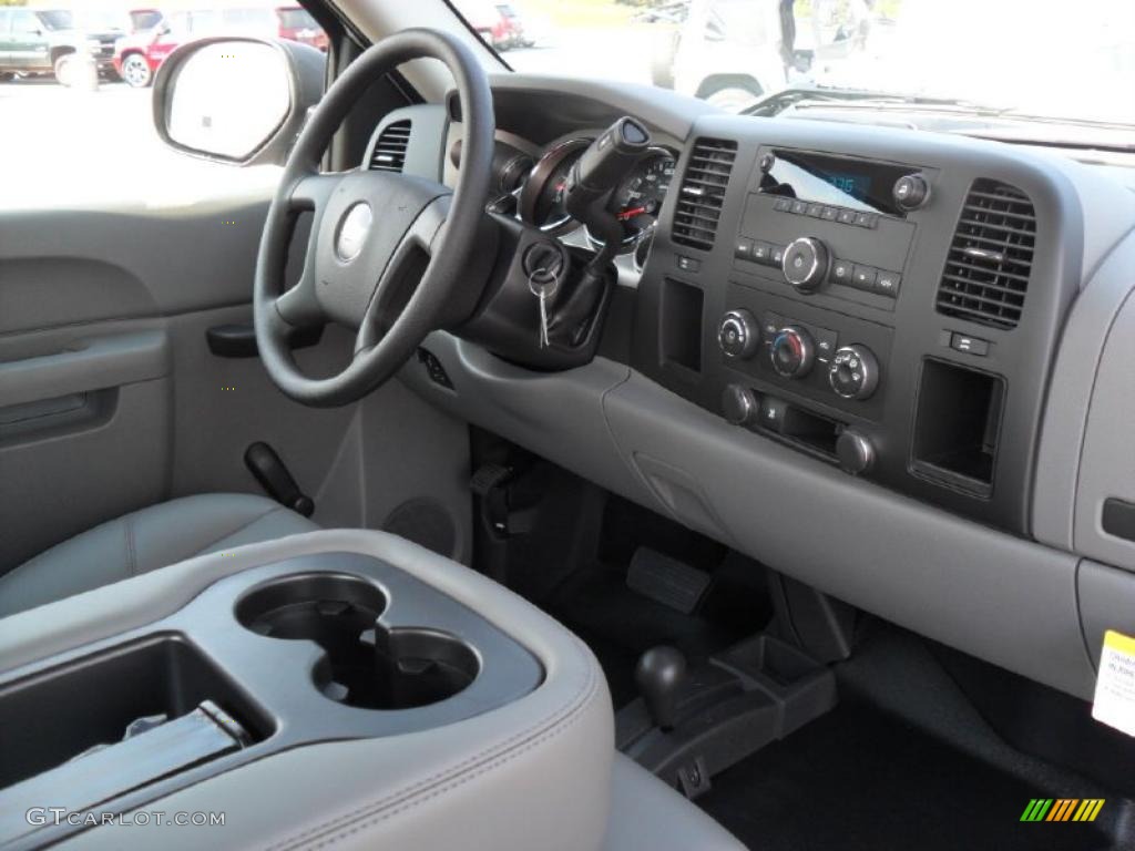 Dark Titanium Interior 2011 Chevrolet Silverado 2500HD Extended Cab 4x4 Photo #37970444