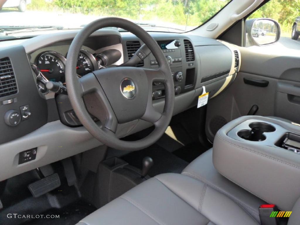 Dark Titanium Interior 2011 Chevrolet Silverado 2500HD Extended Cab 4x4 Photo #37970524