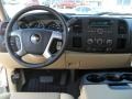 Light Cashmere/Ebony 2011 Chevrolet Silverado 1500 LT Extended Cab Dashboard