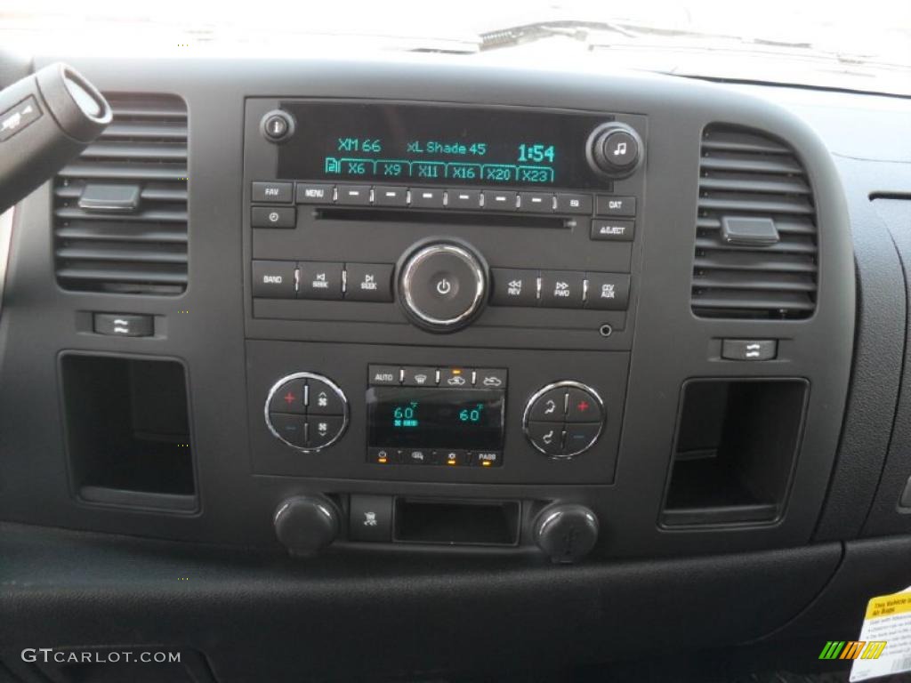 2011 Silverado 1500 LT Extended Cab - Steel Green Metallic / Ebony photo #12