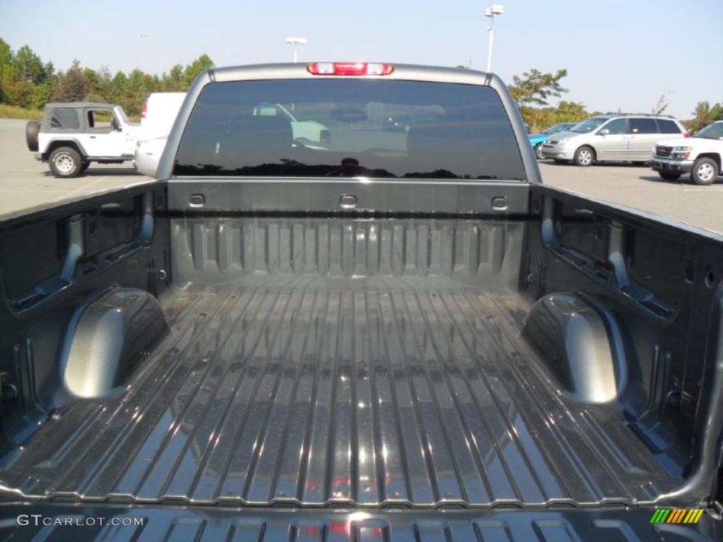 2011 Silverado 1500 LT Extended Cab - Steel Green Metallic / Ebony photo #16