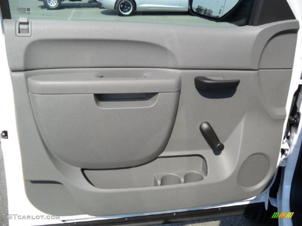 Dark Titanium Interior 2011 Chevrolet Silverado 2500HD Extended Cab 4x4 Photo #37971476