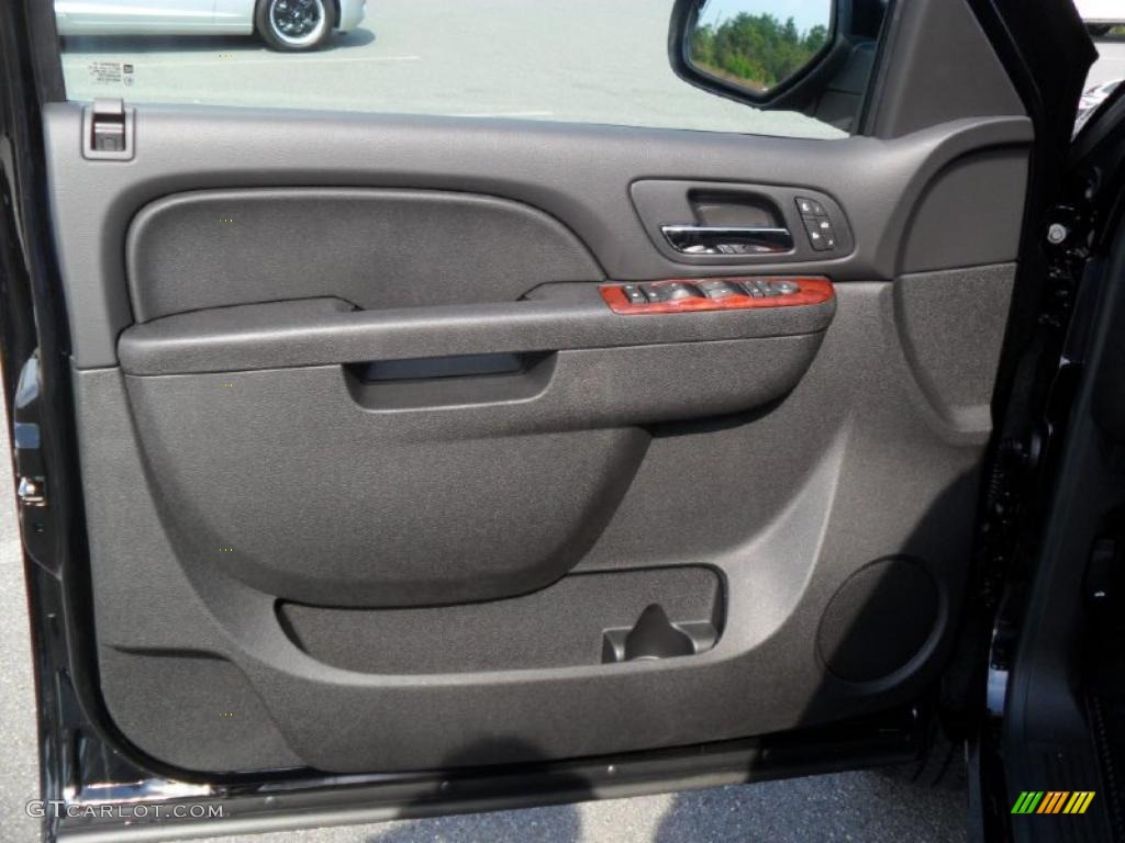 Ebony Interior 2011 Chevrolet Silverado 1500 LTZ Extended Cab 4x4 Photo #37971876