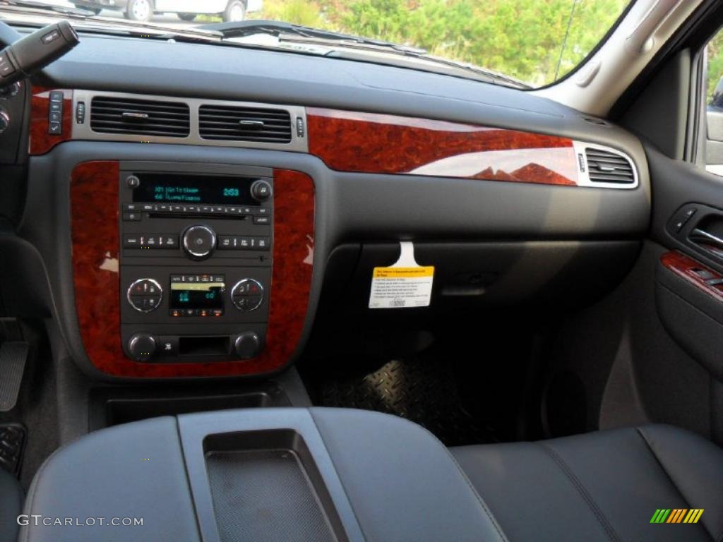 2011 Chevrolet Silverado 1500 LTZ Extended Cab 4x4 Ebony Dashboard Photo #37971986
