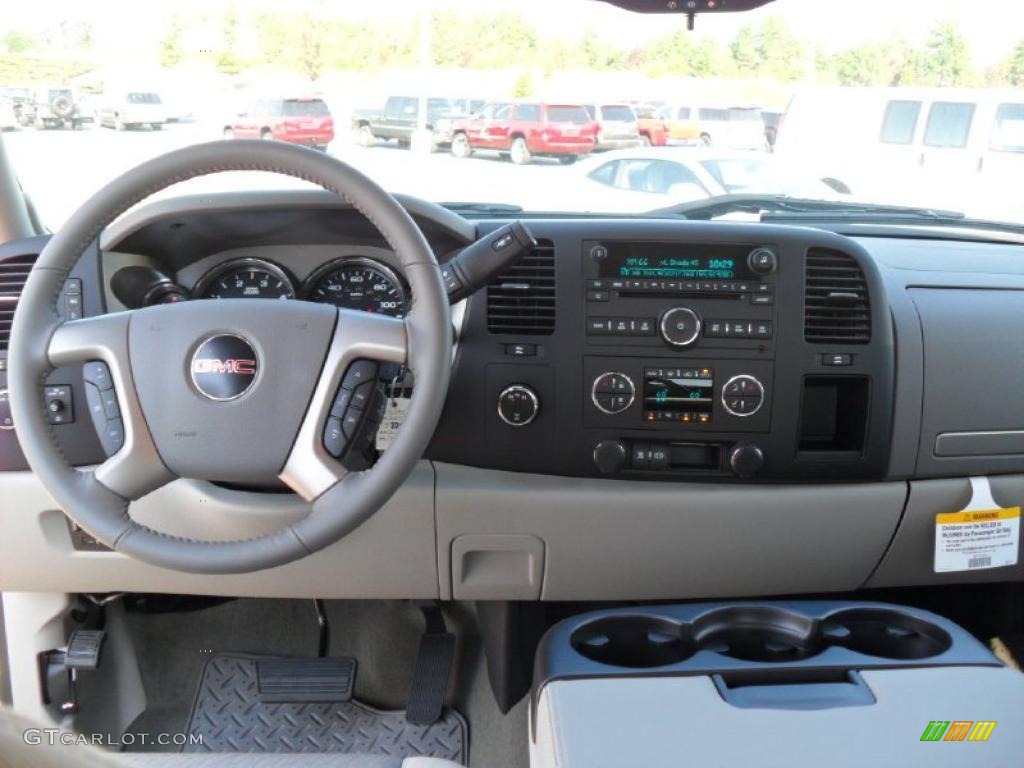 2011 GMC Sierra 2500HD SLE Extended Cab 4x4 Dark Titanium/Light Titanium Dashboard Photo #37973672