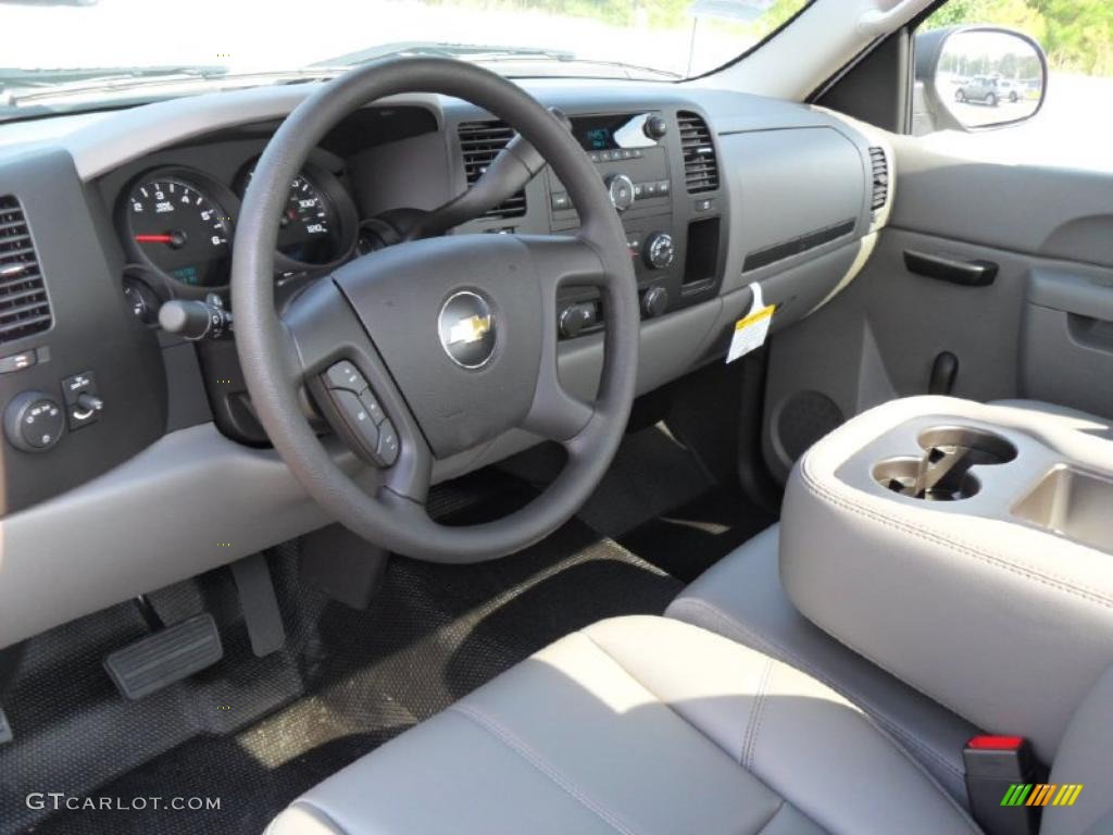 Dark Titanium Interior 2011 Chevrolet Silverado 1500 Regular Cab Photo #37974632