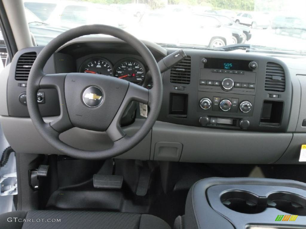 2011 Chevrolet Silverado 1500 Extended Cab Dark Titanium Dashboard Photo #37975244