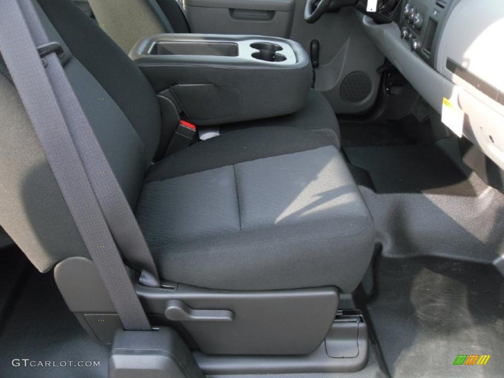 Dark Titanium Interior 2011 Chevrolet Silverado 1500 Extended Cab Photo #37975296