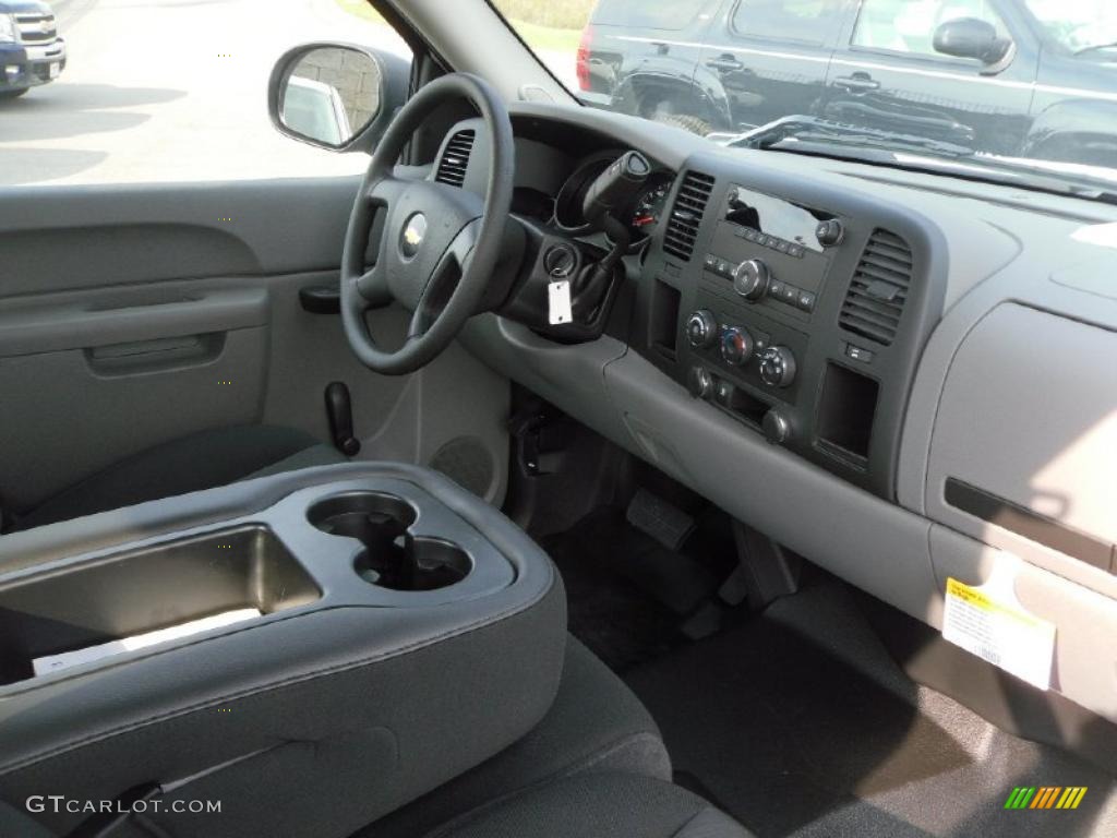 Dark Titanium Interior 2011 Chevrolet Silverado 1500 Extended Cab Photo #37975320