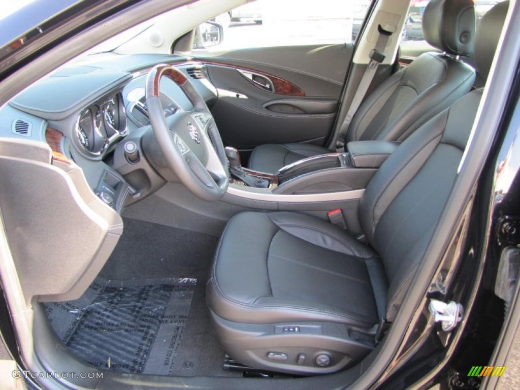 Ebony Interior 2011 Buick LaCrosse CXL Photo #37975356