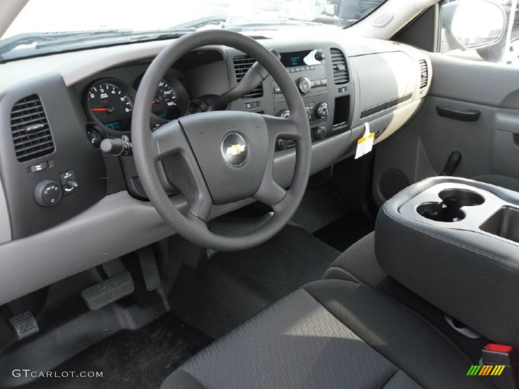 Dark Titanium Interior 2011 Chevrolet Silverado 1500 Extended Cab Photo #37975388