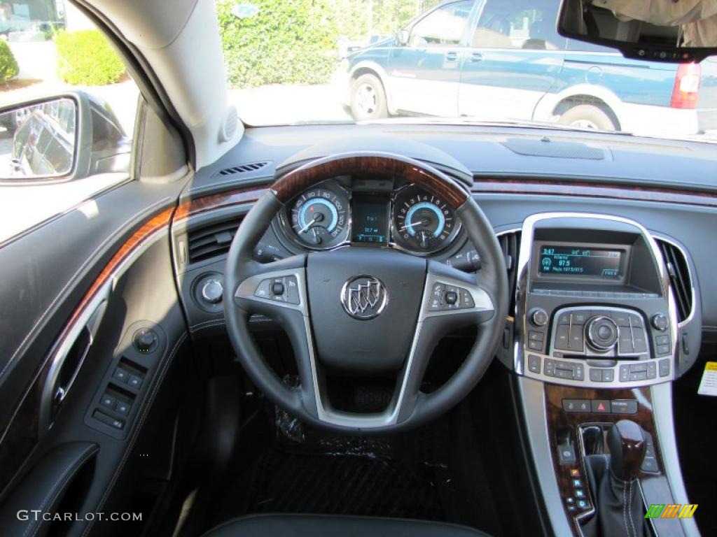 Ebony Interior 2011 Buick LaCrosse CXL Photo #37975428