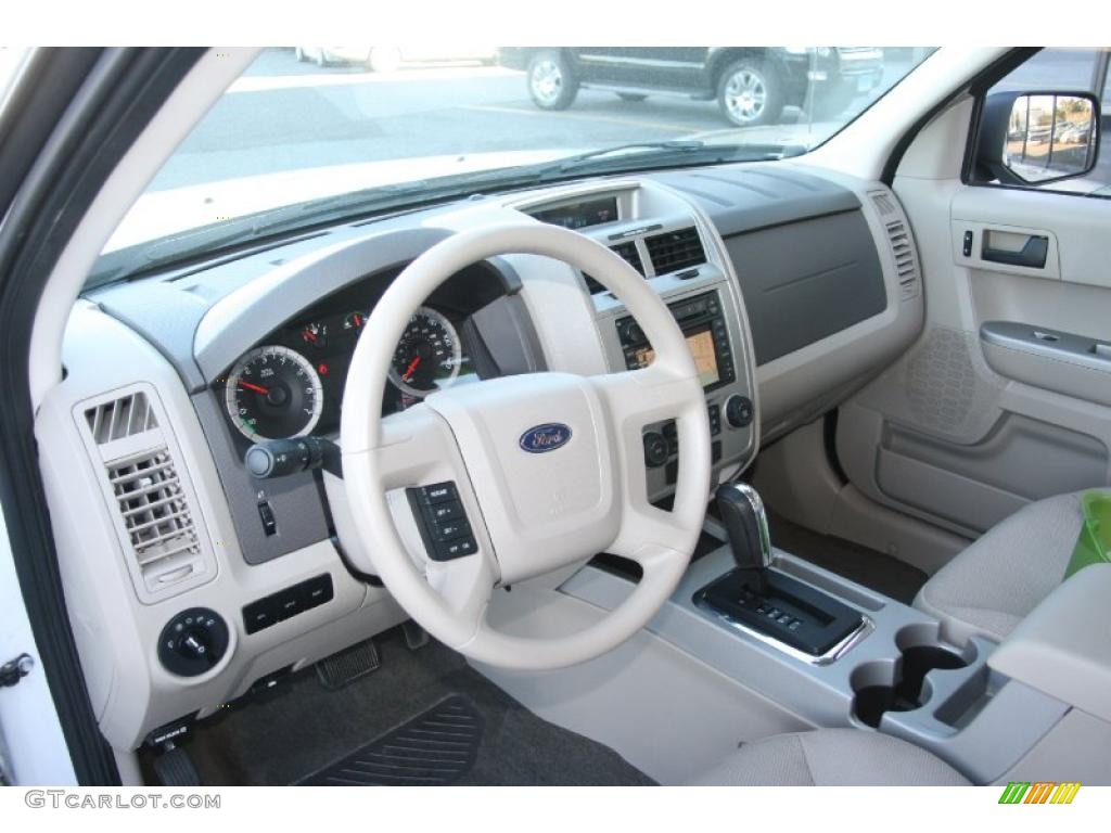 Stone Interior 2008 Ford Escape Hybrid 4WD Photo #37975716