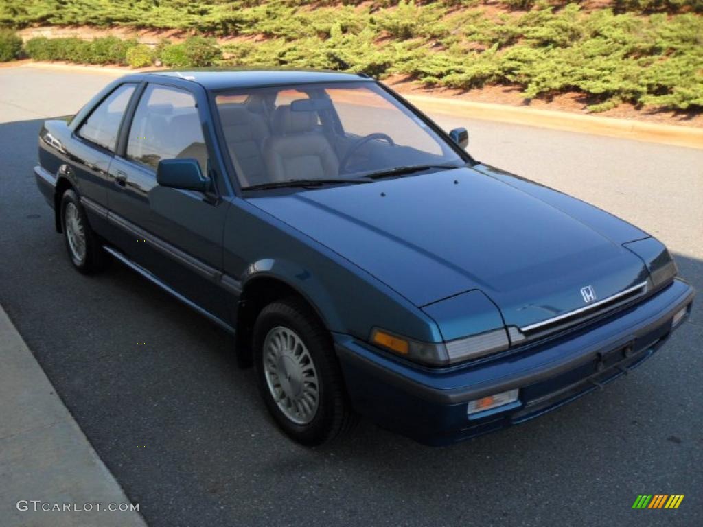 1989 Accord SEi Coupe - Brittany Blue Green Metallic / Tan photo #5