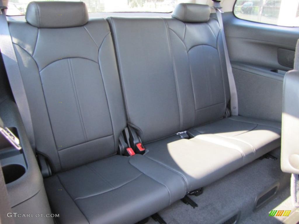 Ebony Interior 2011 GMC Acadia SLT Photo #37976748