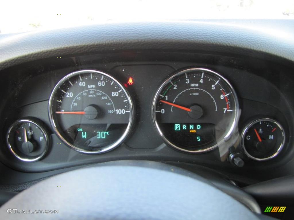 2011 Jeep Wrangler Unlimited Sport 4x4 Gauges Photo #37977928