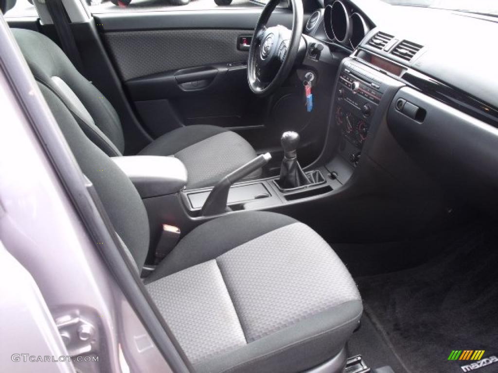 Black Interior 2006 Mazda MAZDA3 i Sedan Photo #37978000
