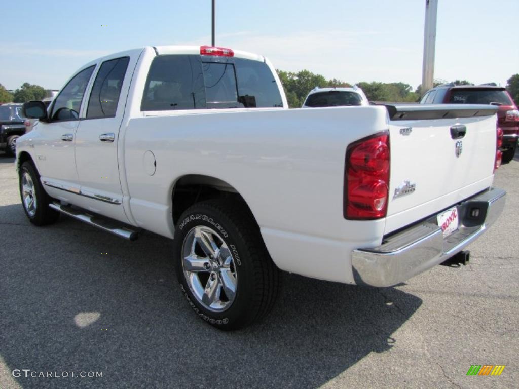 2008 Ram 1500 Big Horn Edition Quad Cab - Bright White / Medium Slate Gray photo #5