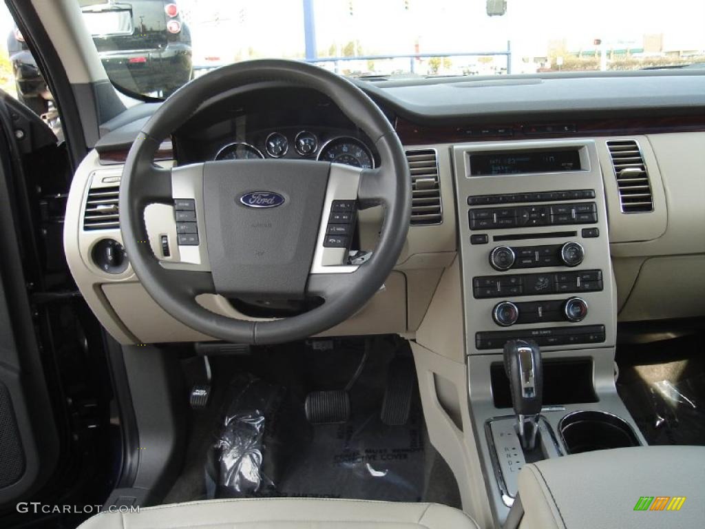2010 Ford Flex SEL AWD Medium Light Stone Dashboard Photo #37979660