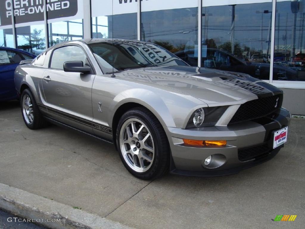 Vapor Silver Metallic 2009 Ford Mustang Shelby GT500 Coupe Exterior Photo #37979852