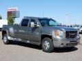 Steel Gray Metallic 2008 GMC Sierra 3500HD SLT Crew Cab 4x4 Dually