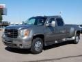Steel Gray Metallic - Sierra 3500HD SLT Crew Cab 4x4 Dually Photo No. 3