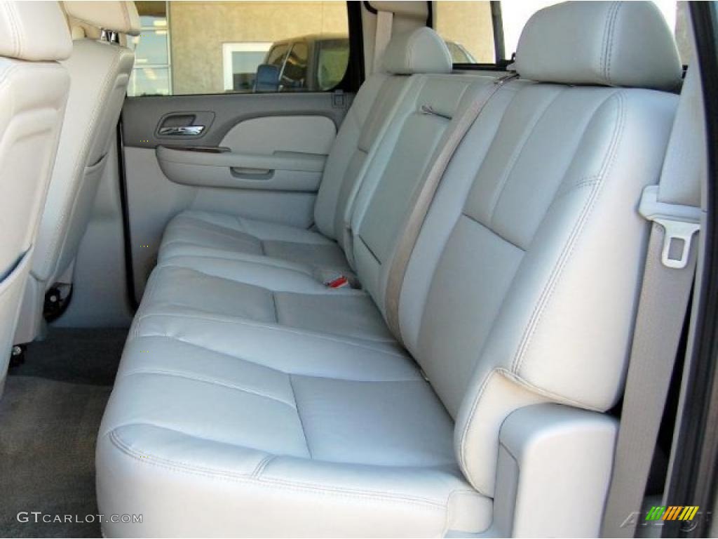 Dark Titanium/Light Titanium Interior 2008 GMC Sierra 3500HD SLT Crew Cab 4x4 Dually Photo #37980820