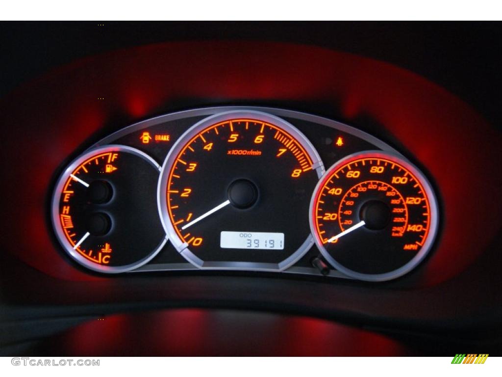 2008 Subaru Impreza WRX Wagon Gauges Photo #37981212