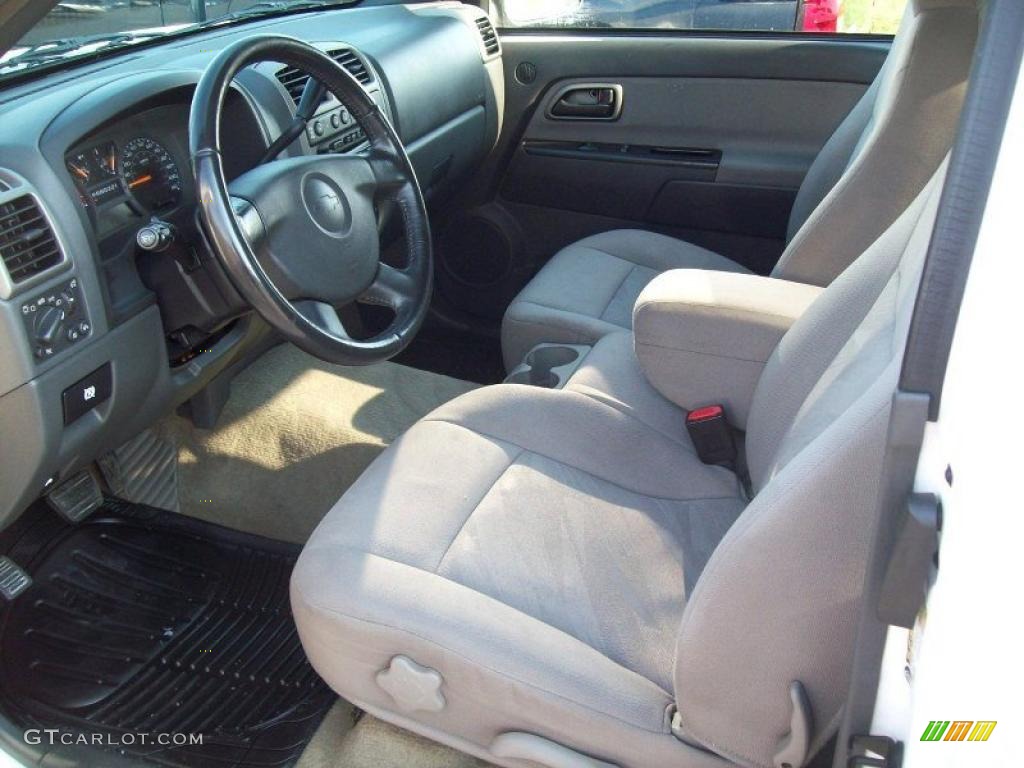 Very Dark Pewter Interior 2004 Chevrolet Colorado LS Extended Cab 4x4 Photo #37981300