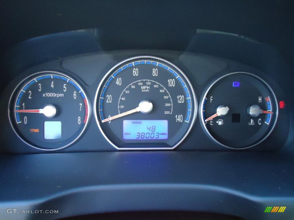 2007 Hyundai Santa Fe Limited Gauges Photo #37981620