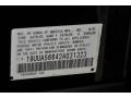 2002 Acura TL 3.2 Info Tag