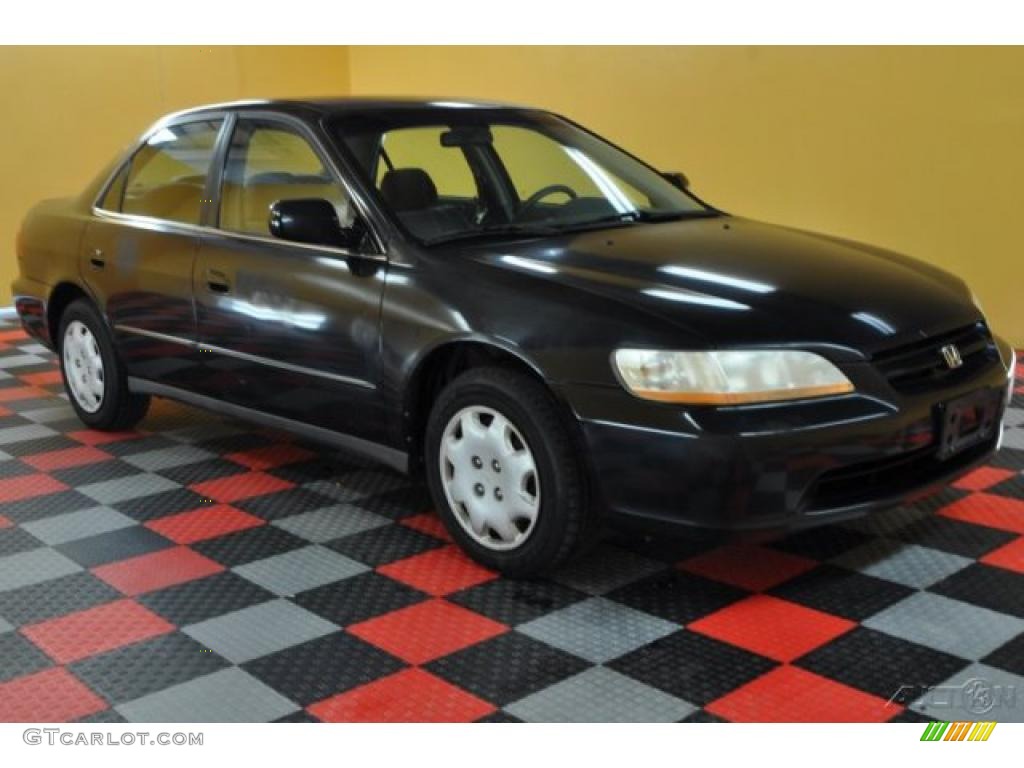 2000 Accord LX Sedan - Nighthawk Black Pearl / Quartz photo #1