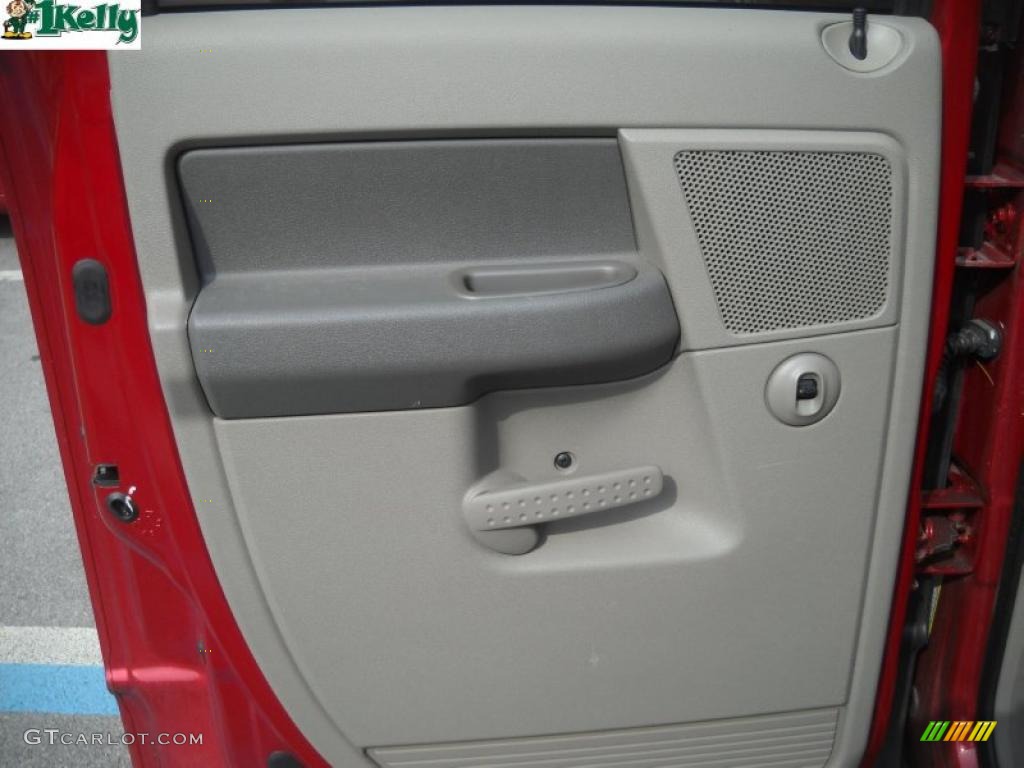 2007 Ram 1500 ST Quad Cab 4x4 - Inferno Red Crystal Pearl / Khaki Beige photo #11