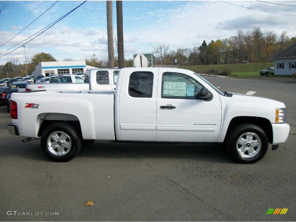2010 Silverado 1500 LT Extended Cab 4x4 - Summit White / Ebony photo #1