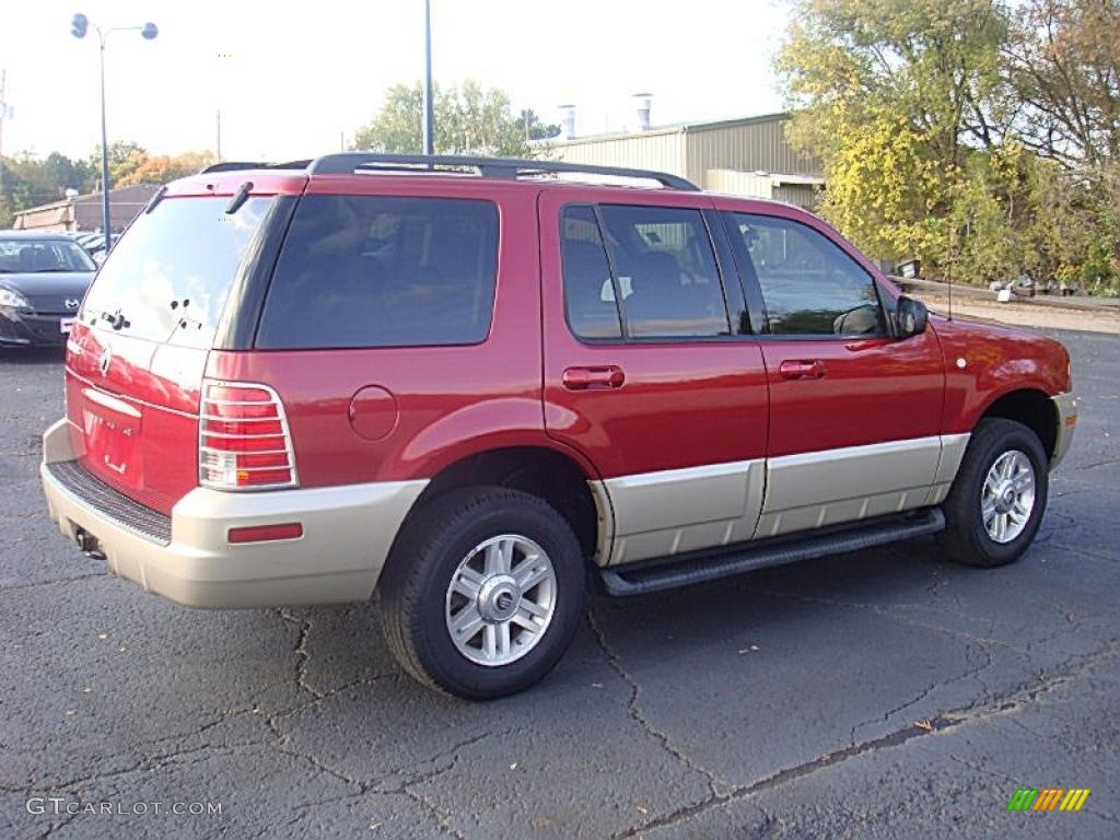 2004 Mountaineer AWD - Vivid Red Metallic / Medium Dark Parchment photo #6