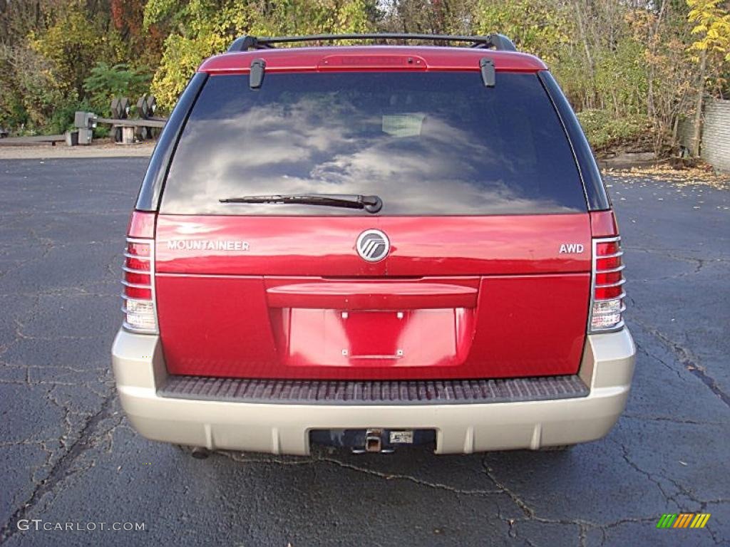 2004 Mountaineer AWD - Vivid Red Metallic / Medium Dark Parchment photo #8