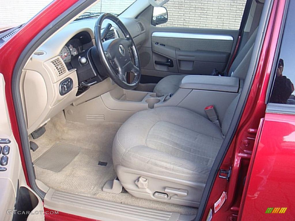 2004 Mountaineer AWD - Vivid Red Metallic / Medium Dark Parchment photo #9